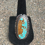 Turquoise Ring Sterling Silver Fringe