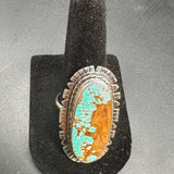 Turquoise Ring Sterling Silver Fringe
