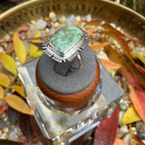 Green Rectangle Turquoise Ring