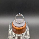 Australian Lightning Ridge Opal Ring with Turquoise & Pink Opal Inlay