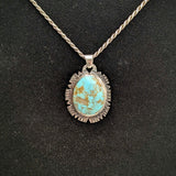 Turquoise Number Eight Mine Pendant