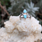 Dual Blue Australian Opal Ring