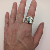 Australian Opal & Gold Nugget Ring
