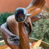 Australian Boulder Opal Ring