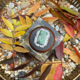 Green Rectangle Turquoise Ring