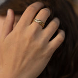 Woven Gold Ring 14k