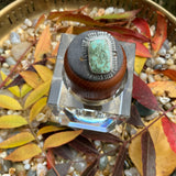 Green Rectangle Turquoise Ring