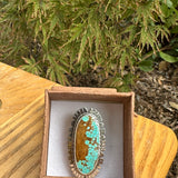 Turquoise Ring Sterling Silver Fringe