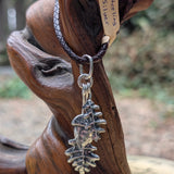 Oak Leaves and Acorn Sterling Silver Hollow Pendants