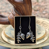 Oak Leaf & Acorn Sterling Silver Earrings