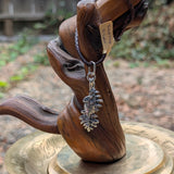 Oak Leaves and Acorn Sterling Silver Hollow Pendants
